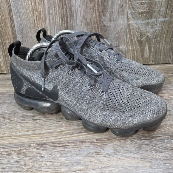 Nike Other - Nike Air VaporMax Flyknit 2 Wolf Grey Dark Grey Black Men's Size 9.5 942842-002